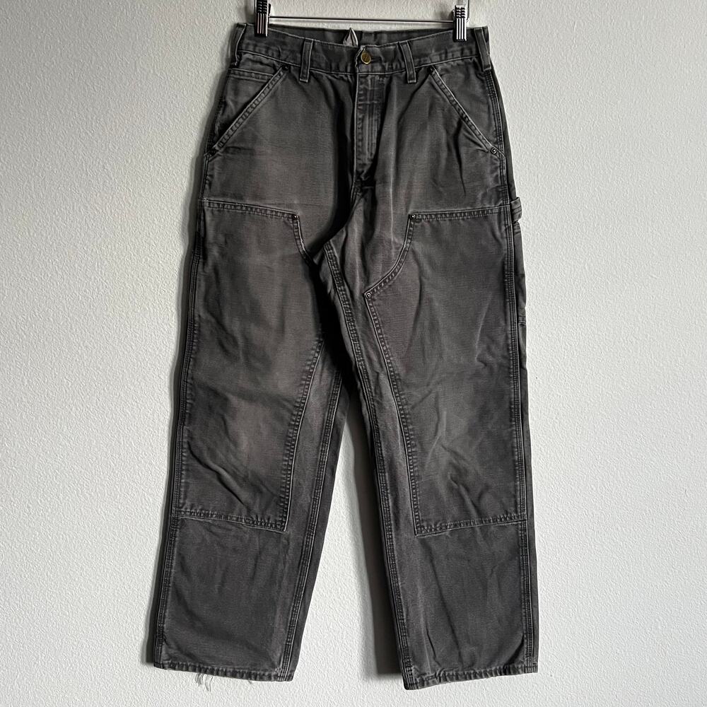 Carhartt B01 GVL faded gray double knee work wear carpenter pants